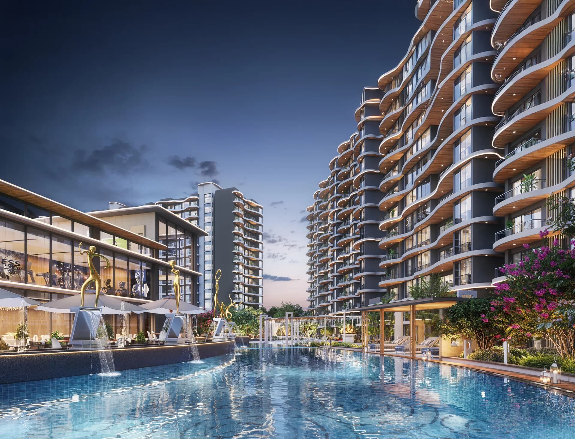 Casagrand Estancia Pool View